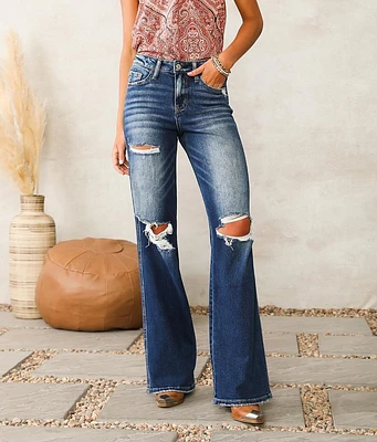 Flying Monkey High Rise Wide Leg Stretch Jean