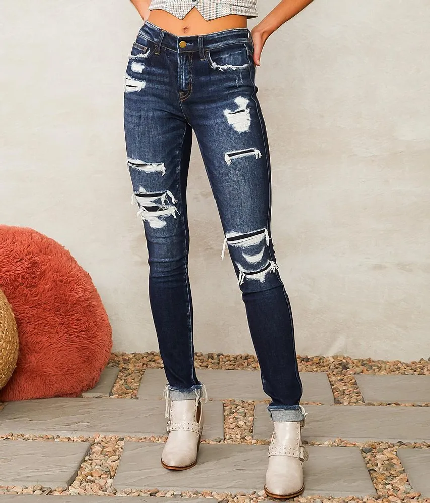 Mid-Rise Skinny Stretch Jean