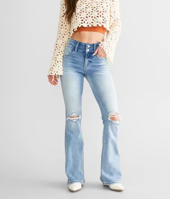 Flying Monkey High Rise Flare Stretch Jean