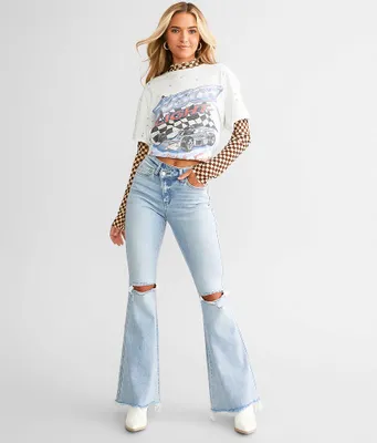 Flying Monkey High Rise Flare Stretch Jean