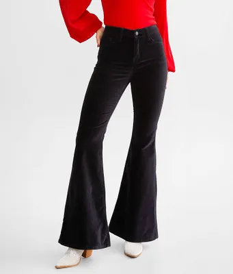 Flying Monkey High Rise Super Flare Stretch Velvet Pant