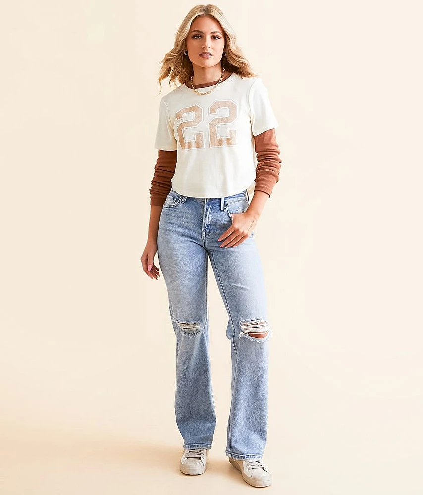 Mid-Rise Classic Straight Stretch Jean