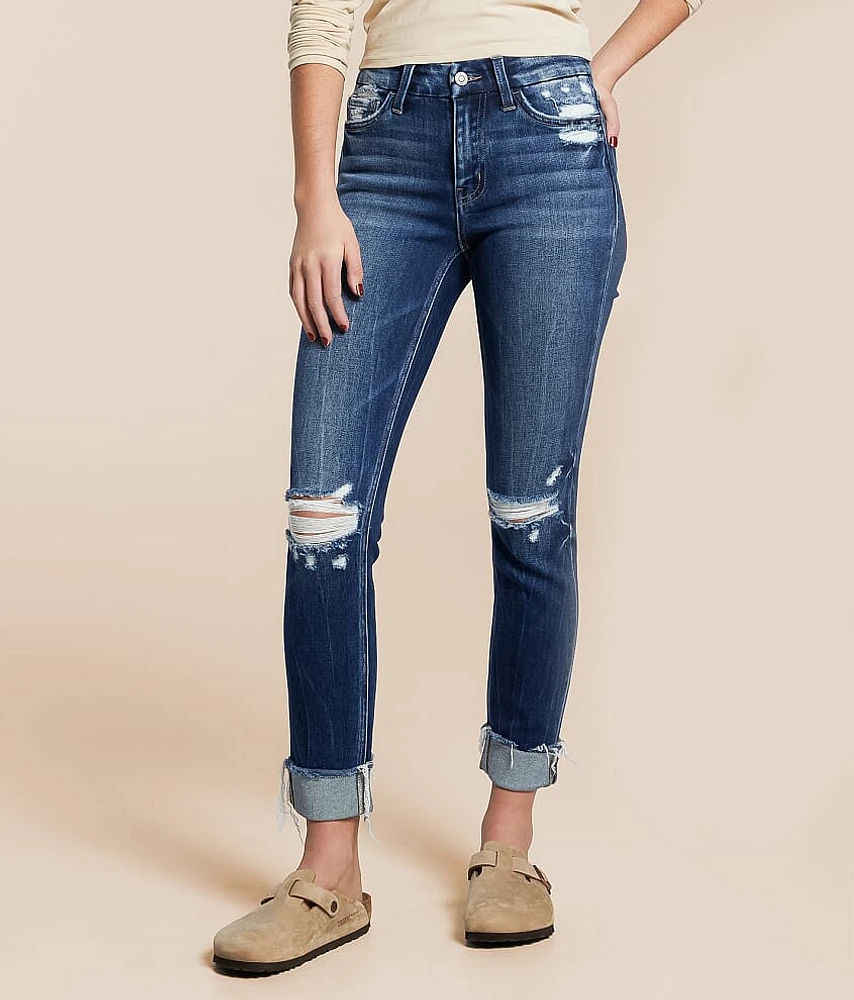 Mid-Rise Ankle Skinny Stretch Jean