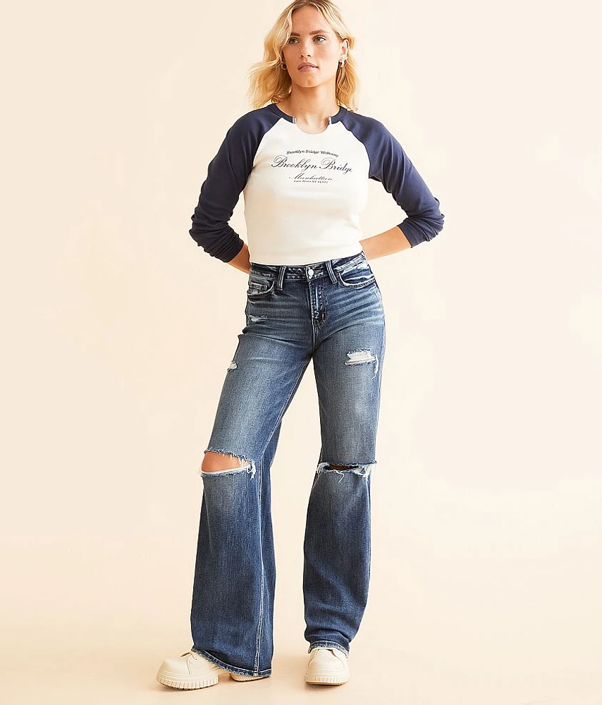 Baggy Wide Leg Stretch Jean