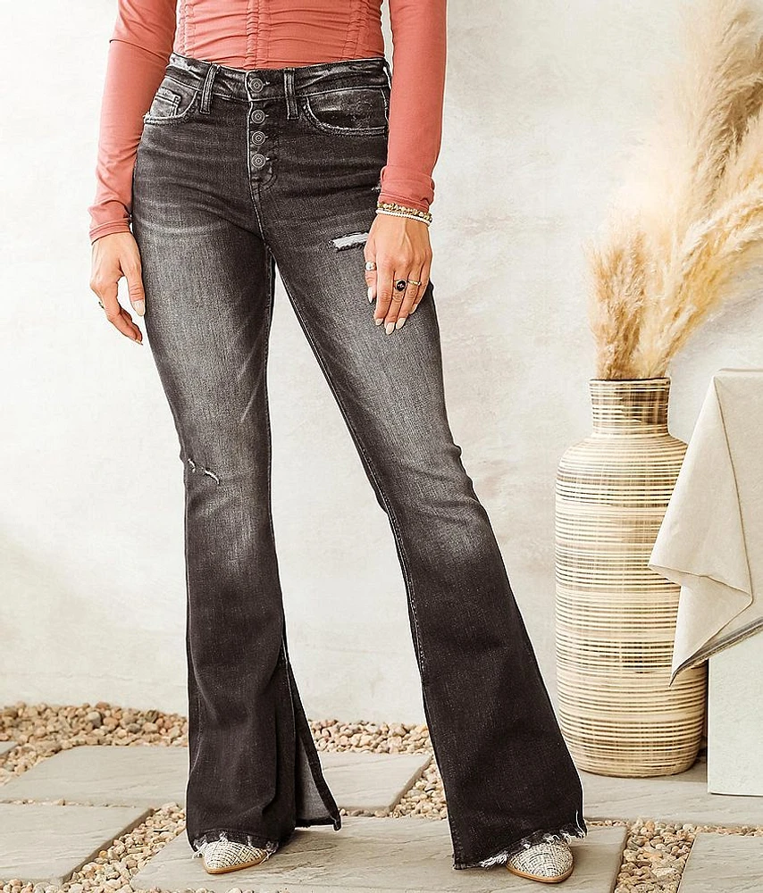 Mid-Rise Flare Stretch Jean