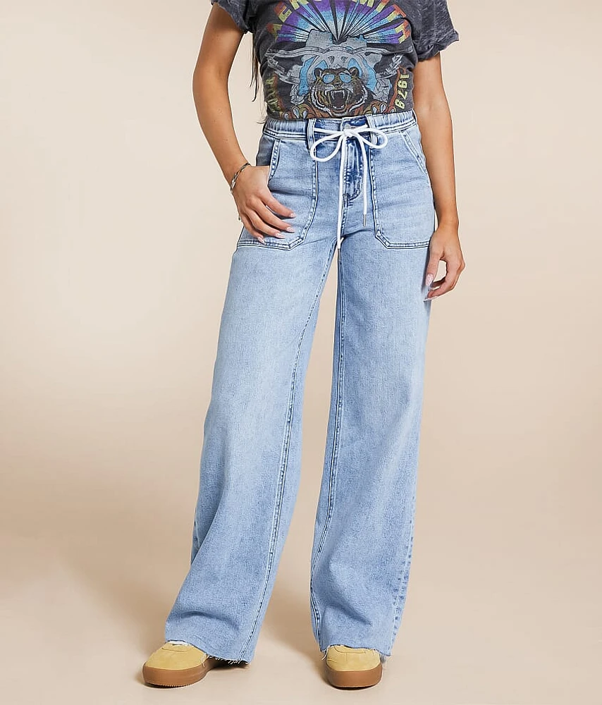 Flying Monkey High Rise Wide Leg Stretch Jean