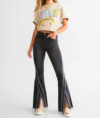 VERVET High Rise Super Split Flare Stretch Jean