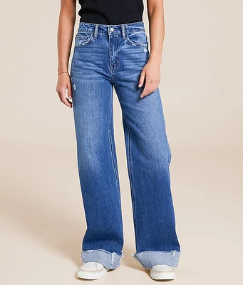 VERVET Kris Baggy Wide Leg Stretch Cuffed Jean