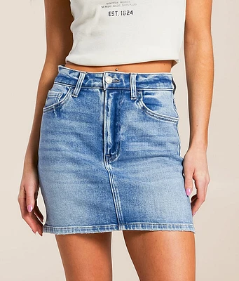 VERVET Claudia Denim Stretch Mini Skirt