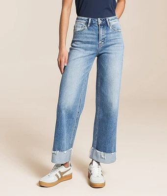 VERVET Kris Baggy Cropped Wide Leg Stretch Jean