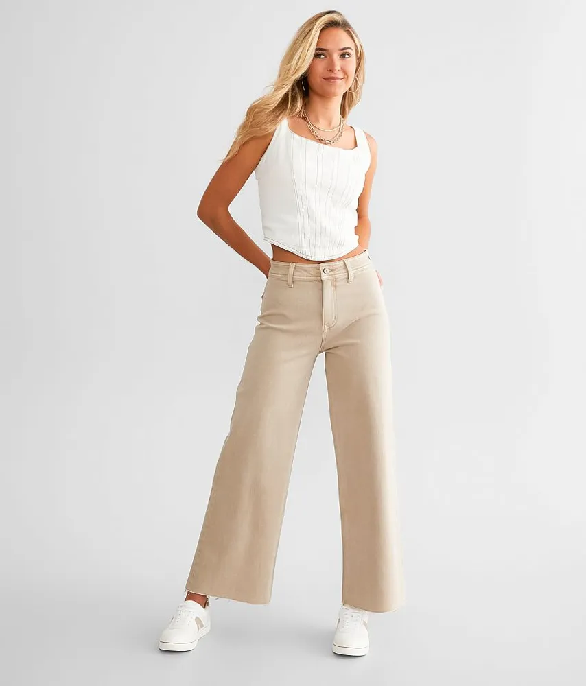 Cropped Wide Leg Pant