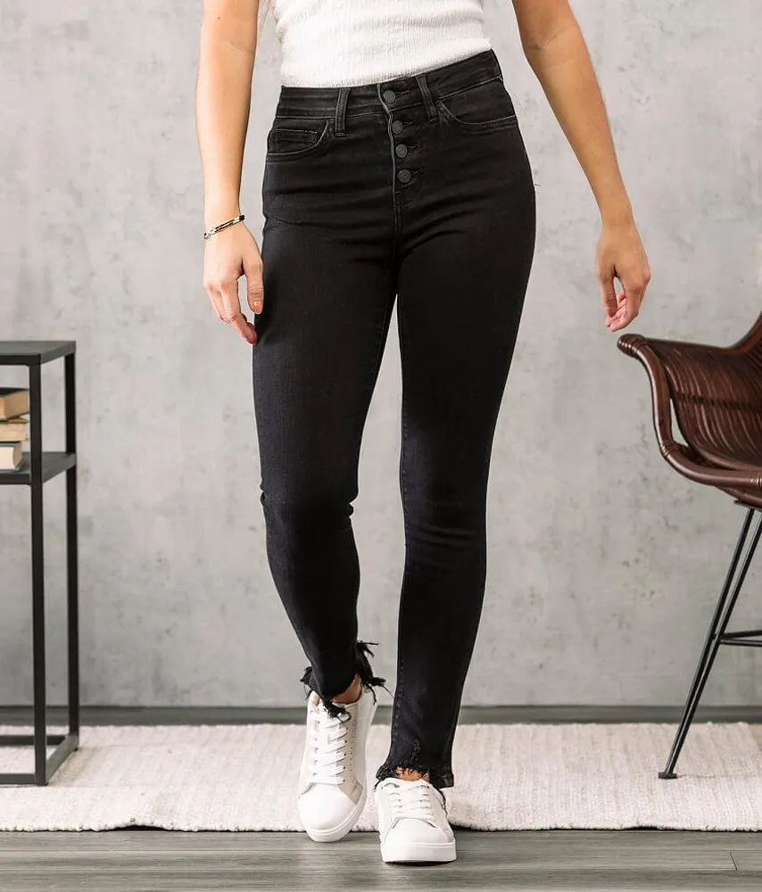 High Rise Ankle Skinny Stretch Jean