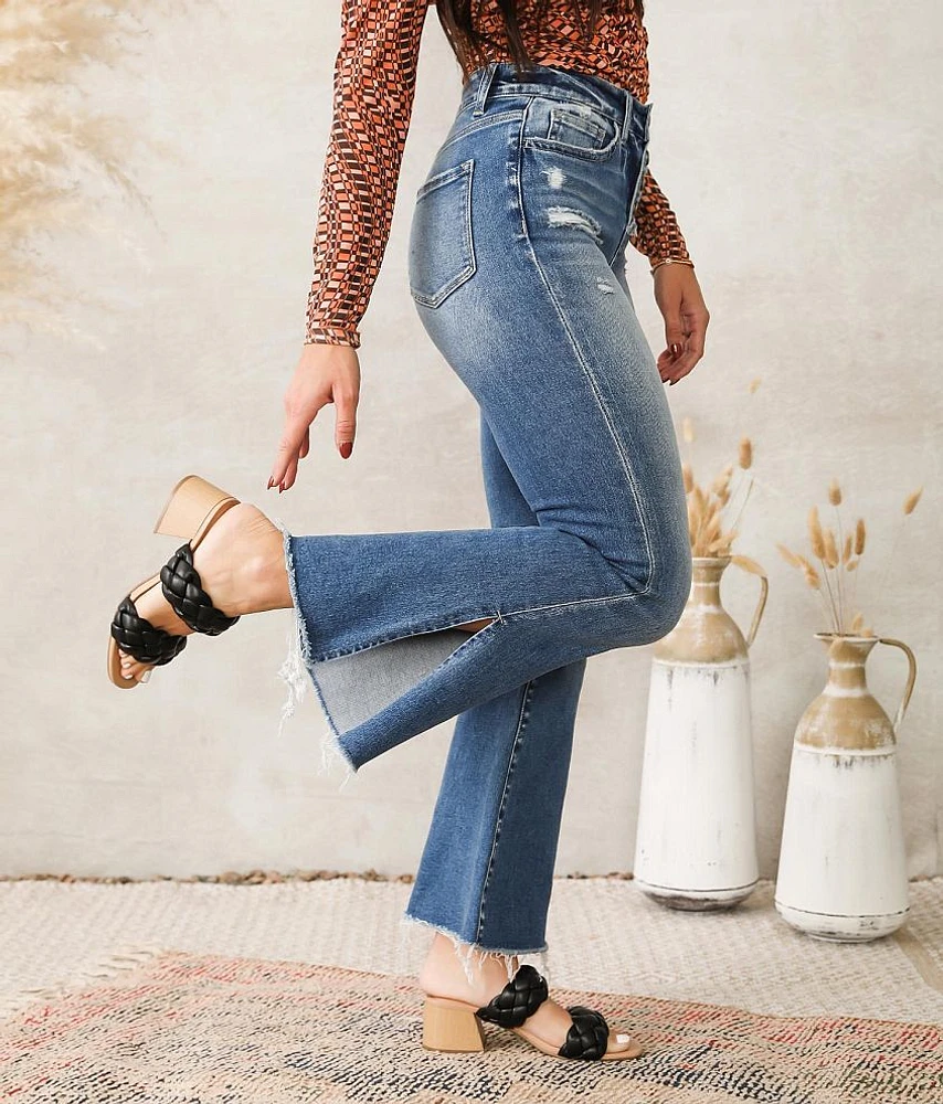 Flying Monkey High Rise Cropped Flared Jean