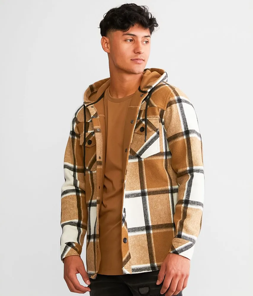 Plaid Hooded Shacket