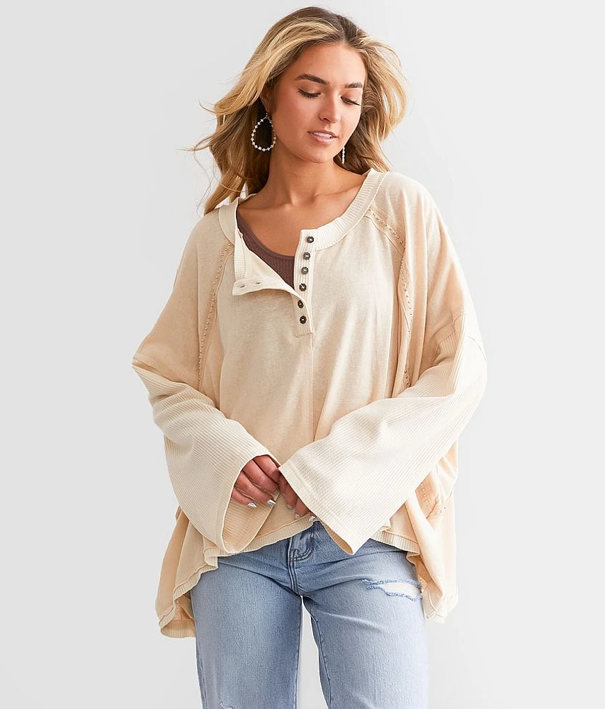 Pieced Dolman Henley