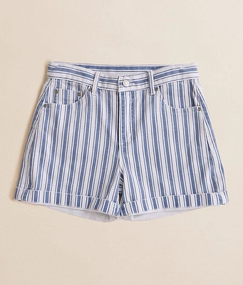 Girls - Tractr High Rise Railroad Stretch Cuffed Short