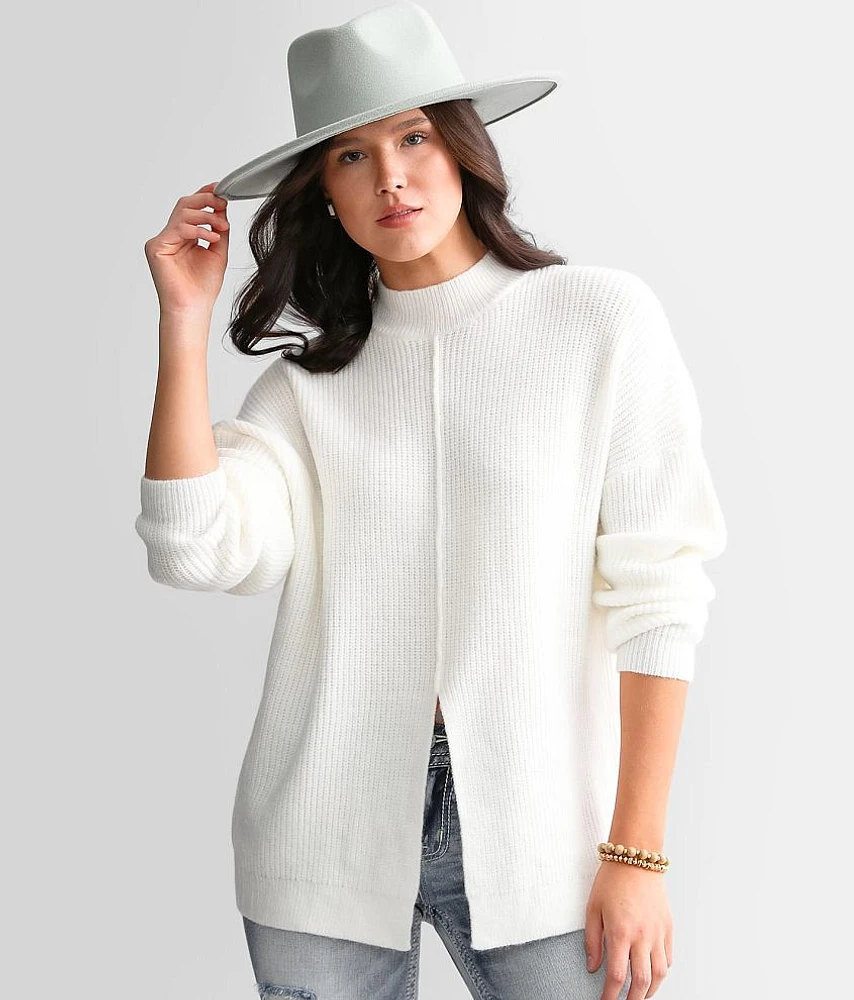 Front Slit Sweater