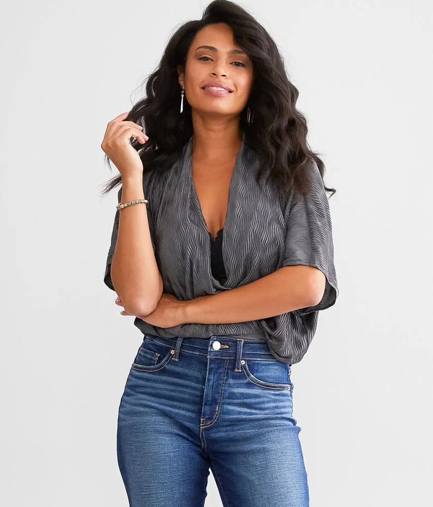 Pleated Bodysuit