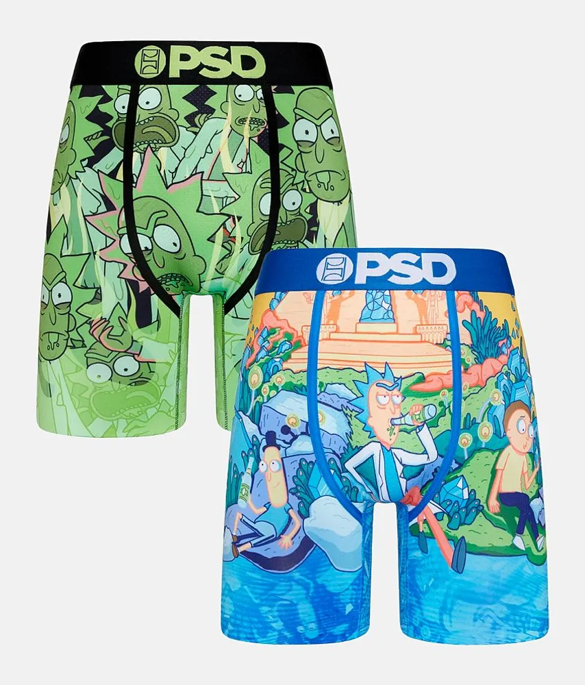 PSD Rick & Morty 2 Pack Stretch Boxer Briefs