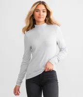 BKE Brushed Mock Neck Top