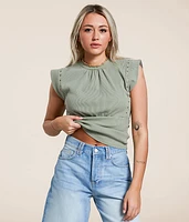 Gilded Intent Ruched Tank Top