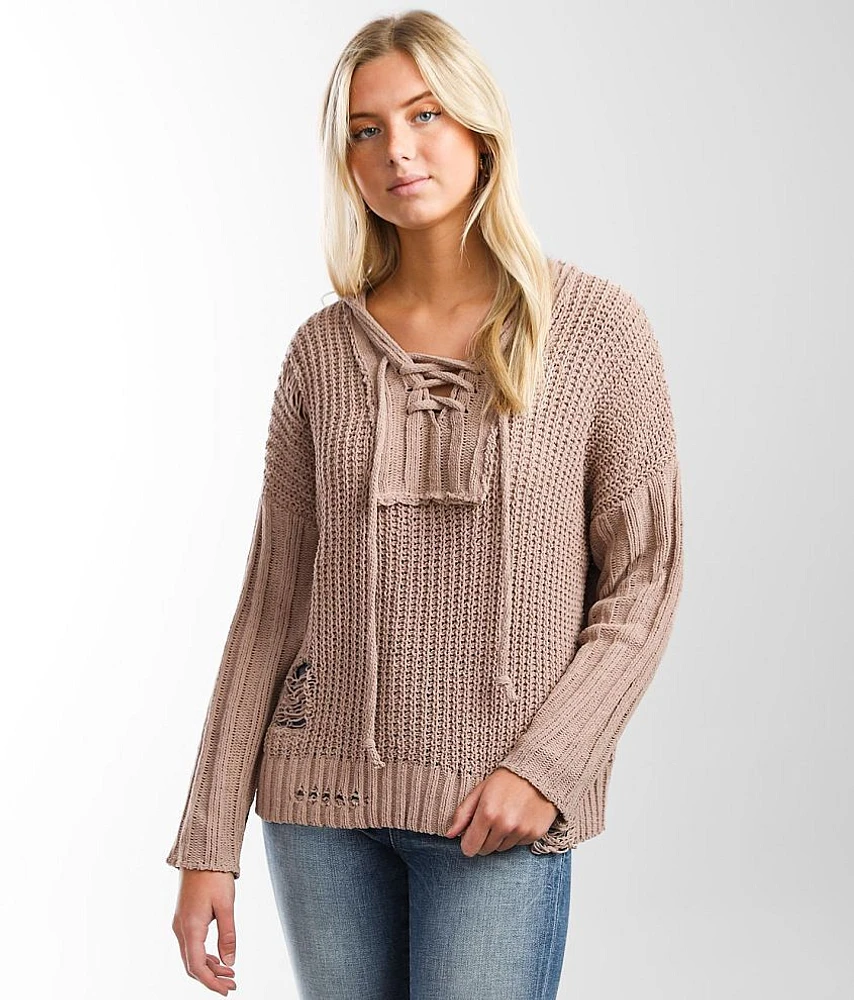 Chenille Hooded Sweater