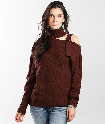 Daytrip Cut-Out Shoulder Sweater