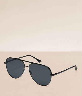 QUAY High Key Extra Large Aviator Sunglasses