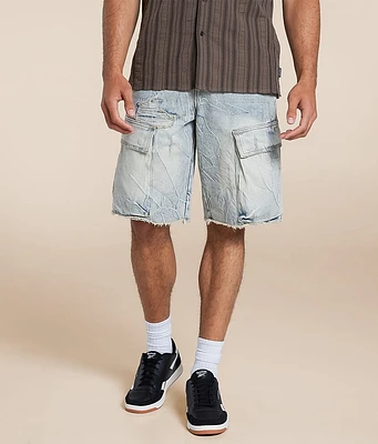 R3bel Denim Relaxed Cargo Short