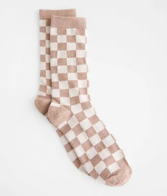 BKE Muk Luks Checkered Socks