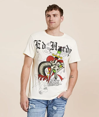 Ed Hardy Rhinestone Snake T-Shirt