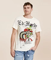 Ed Hardy Rhinestone Snake T-Shirt