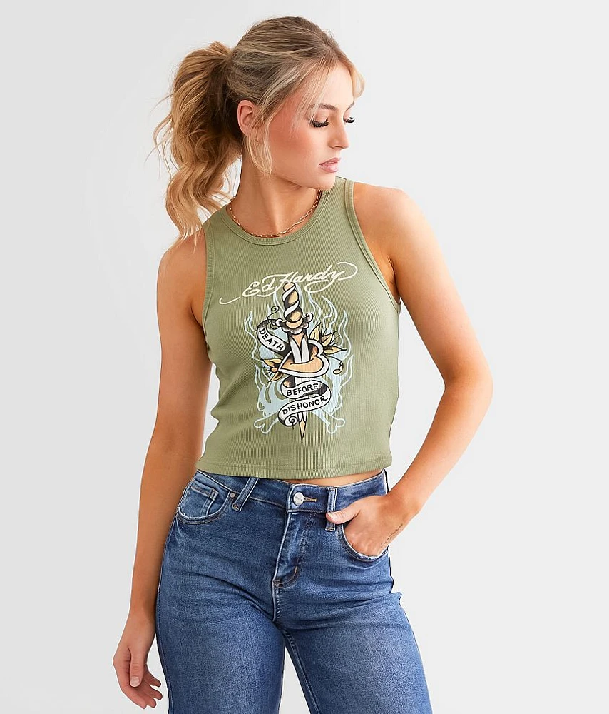 Dagger Cropped Tank Top
