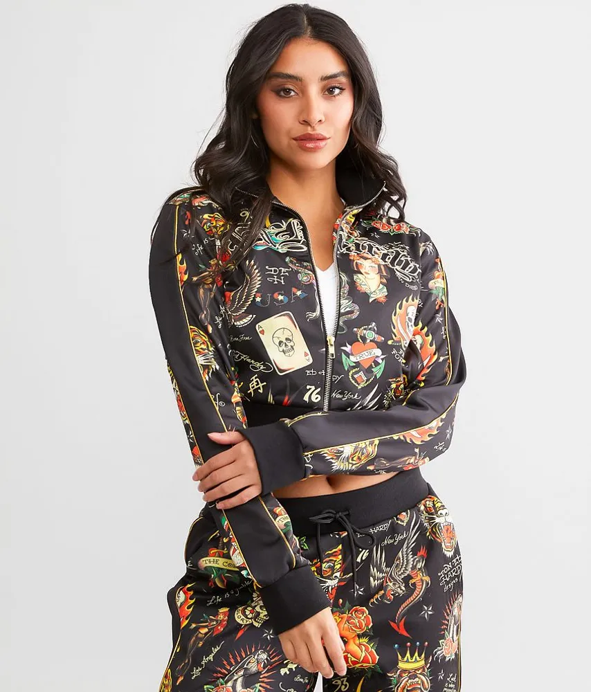 Y2K Cropped Track Suit Jacket