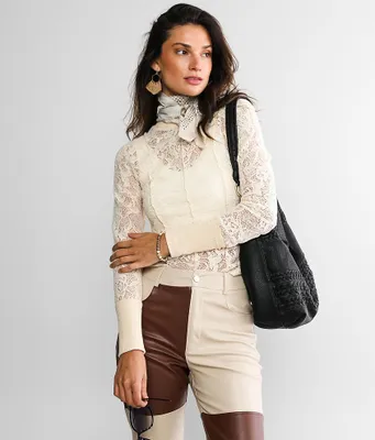 Gimmicks Fleece Lace Top