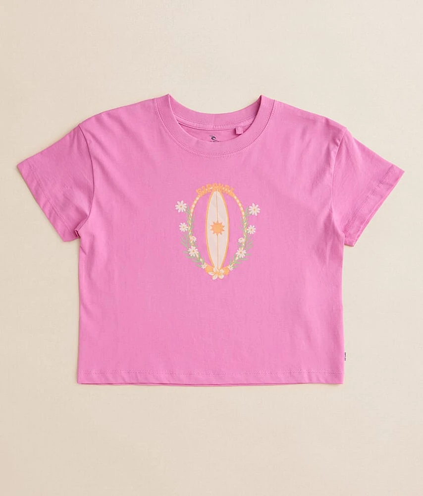 Girls - Island Surf Cropped T-Shirt