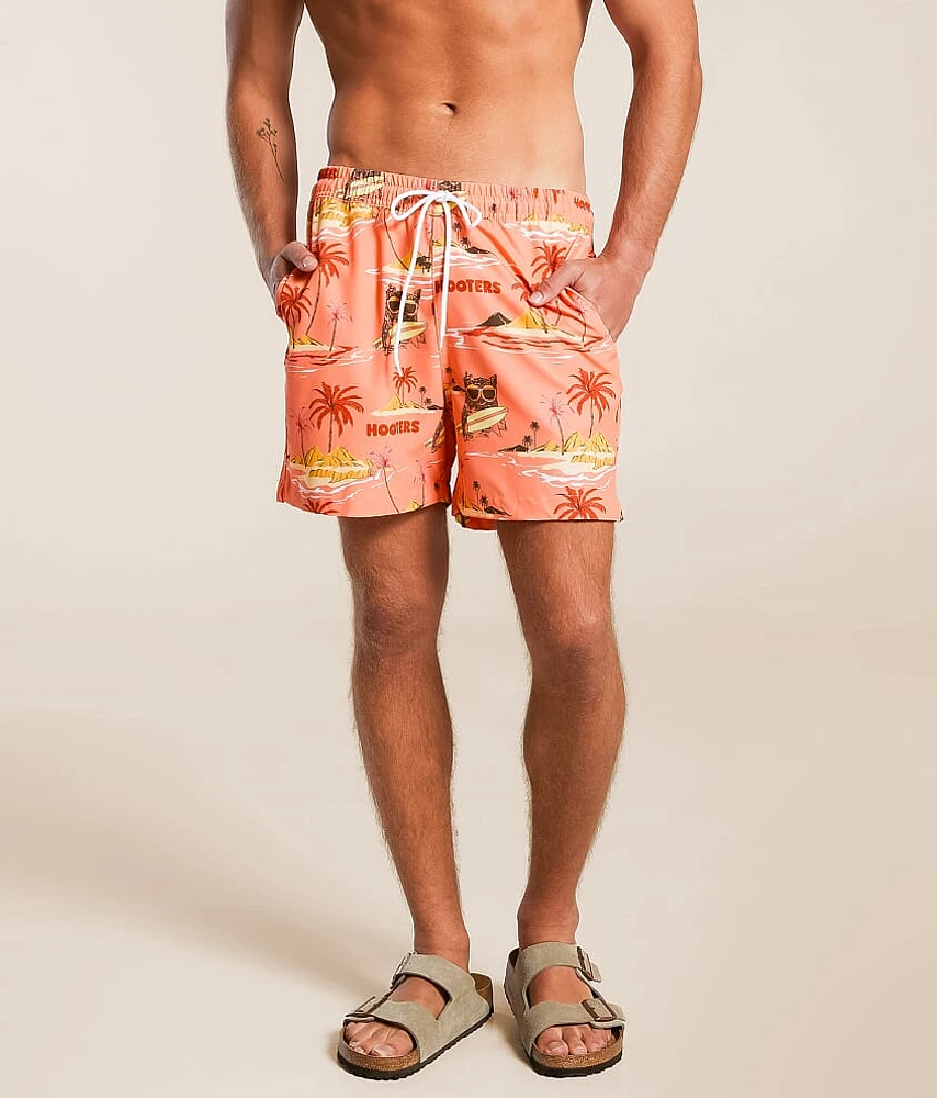 Ripple Junction Hooters Surf Stretch Swim Trunks