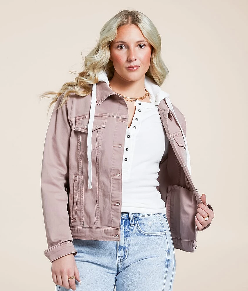 Risen Hooded Denim Stretch Jacket