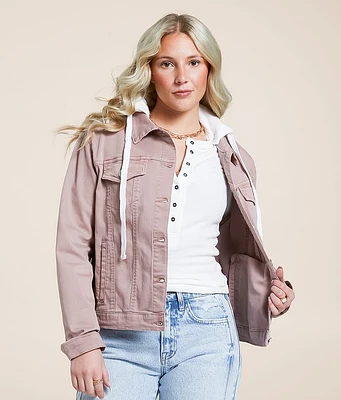 Risen Hooded Denim Stretch Jacket