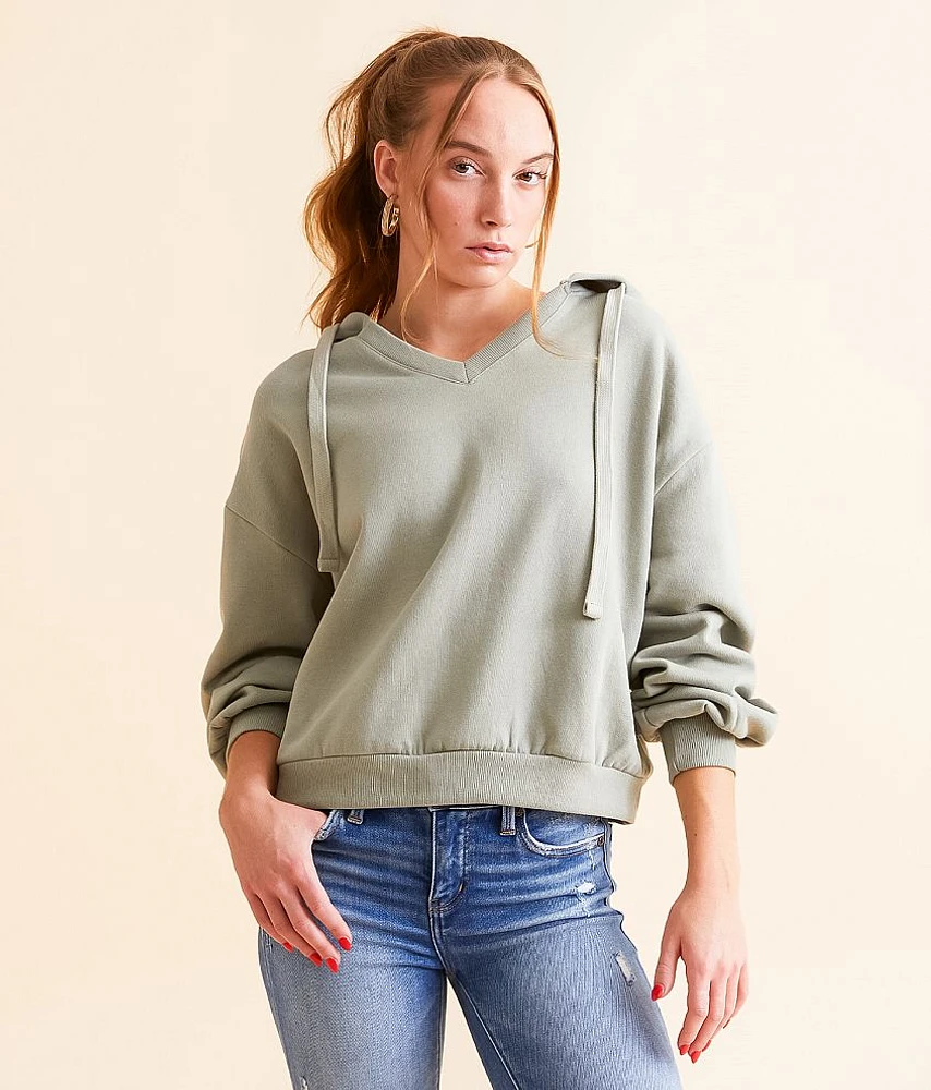 Boxy Hooded Sweatshirt