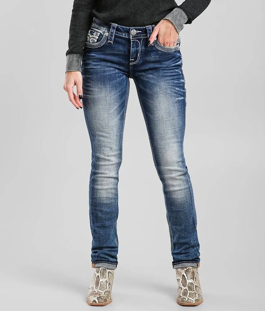 Jadeite Mid-Rise Straight Jean