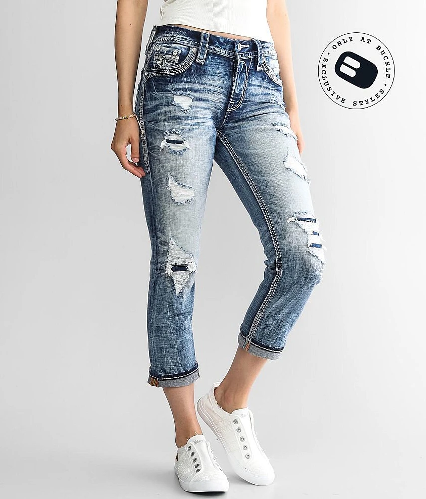 Yandel Mid-Rise Stretch Capri Jean