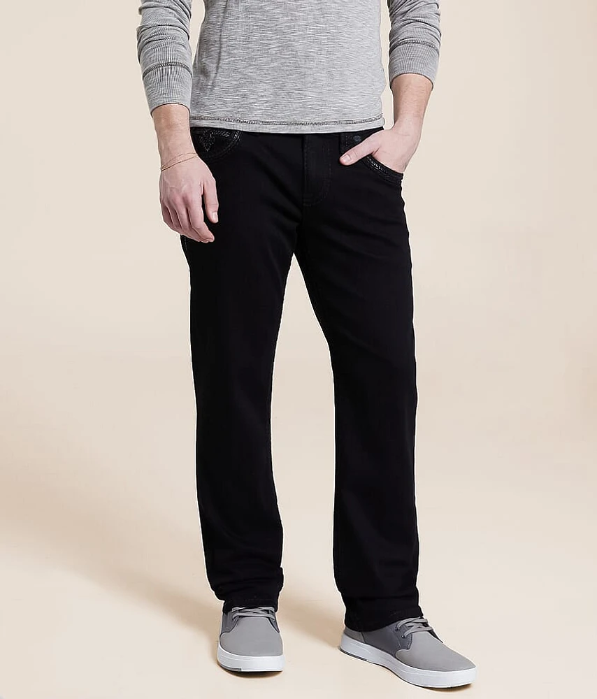 Rock Revival Tan Straight Stretch Jean