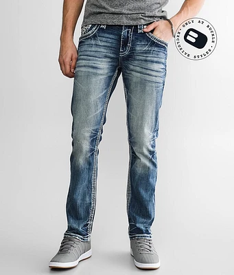 Rock Revival Bisque Slim Straight Stretch Jean