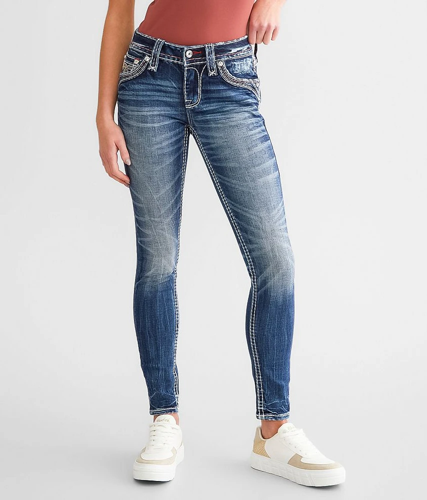 Abilene Mid-Rise Ankle Skinny Stretch Jean