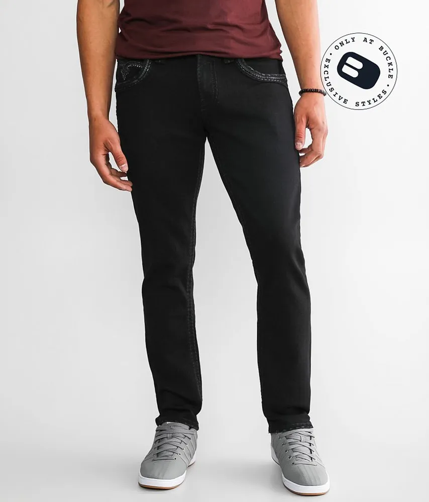 Tan Slim Straight Stretch Jean