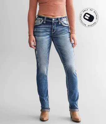 Rock Revival Cyrus Mid-Rise Straight Stretch Jean