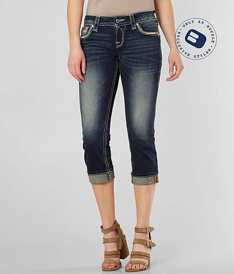 Rock Revival Yara Cuffed Stretch Capri Jean
