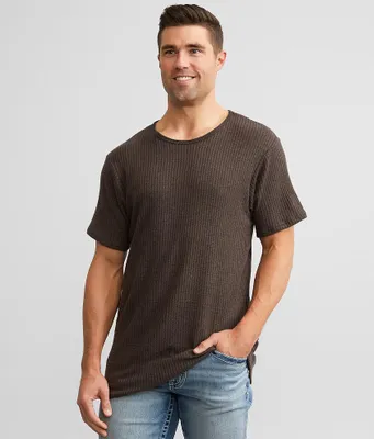 Rustic Dime Brushed Waffle Knit T-Shirt