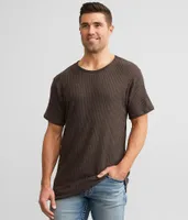 Rustic Dime Brushed Waffle Knit T-Shirt